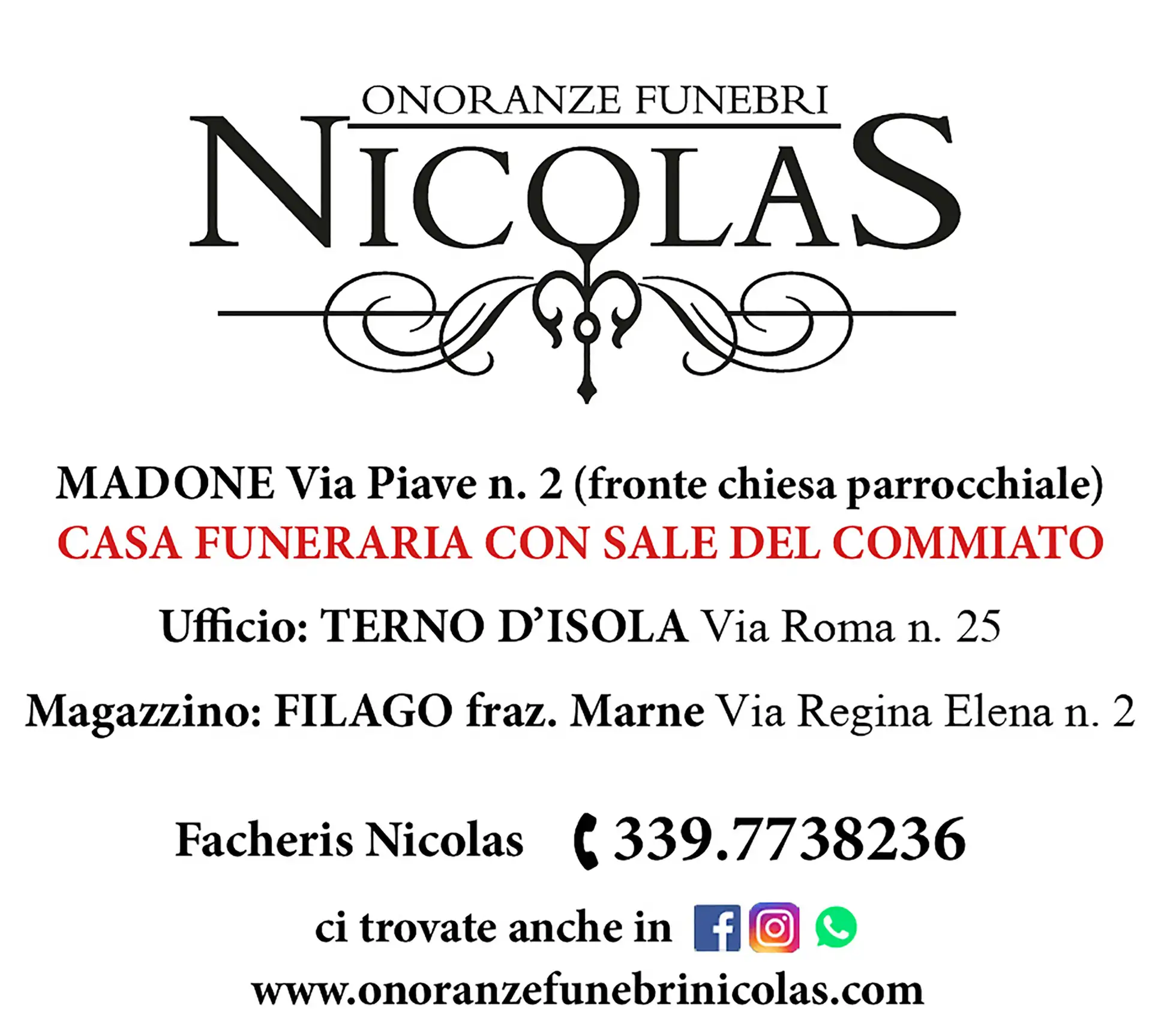 Nicolas Onoranze Funebri s.r.l